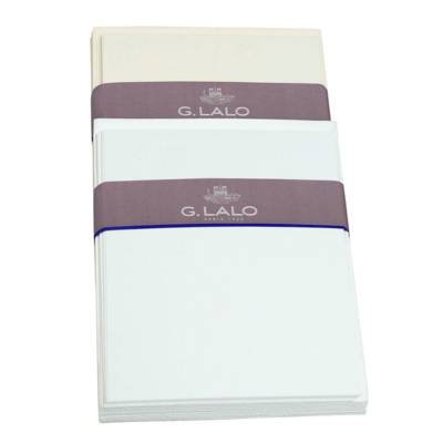 10 ensembles 107x152mm Vergé Ivoire