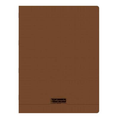 Cahier piqué 8000 POLYPRO 24x32 cm 48 pages Séyès 90 g Marron