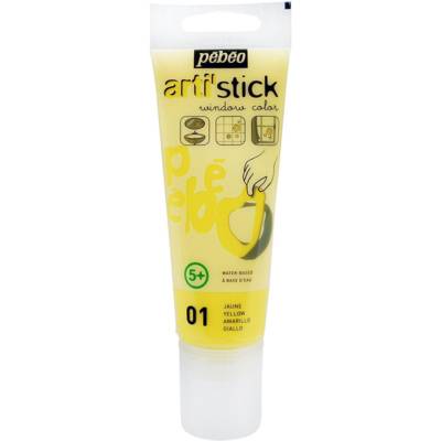 Tube 75ml Arti'Stick Peinture fenêtre repositionnable JAUNE