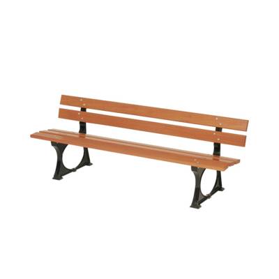 Banc d'extérieur 3 places Confort 1 pietement fonte noir