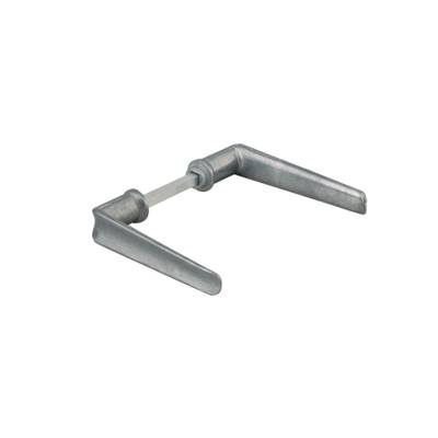 Béquille double carré 6/7 a/fourreau adaptateur 7mm 70mm - Gedimat - THIRARD