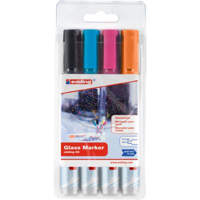 Marqueur pour verre 95 Etui de 4 Assorti 1,5-3 mm