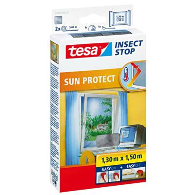 Moustiquaire "Sun Protect" pour fenêtre 1,3m x 1,5m Noir