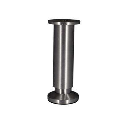 Pied rond réglable alu nickelé Ø38 x 150 mm - Gedimat - NORAIL