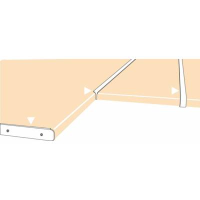 Profil finition aluminium pour plan de travail stratifié de 38mm - Gedimat - NORDLINGER