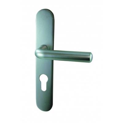 Ensemble sur plaque SAUZE alu argent clé I 195mm - Gedimat - DT 2000