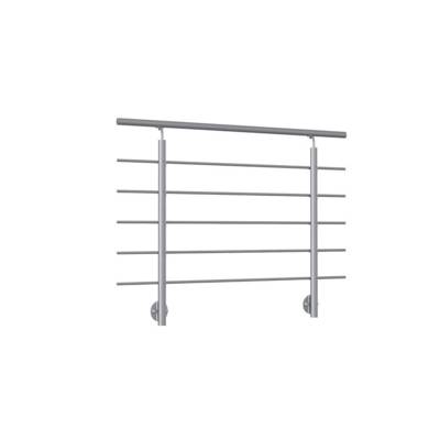 Kit garde-corps NEW RONDO alu anodisé - fixation latérale - Gedimat