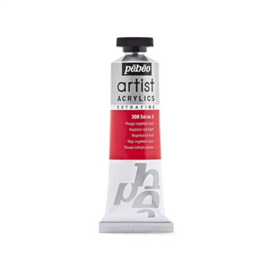 Tube 37 ml Peinture Artist Acrylics Extra fine ROUG NAPHT CL