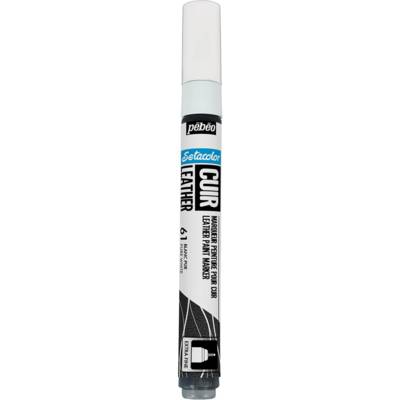 Marqueur Acrylique Setacolor Spécial Cuir Mat Satiné Extra Fine Blanc Pur