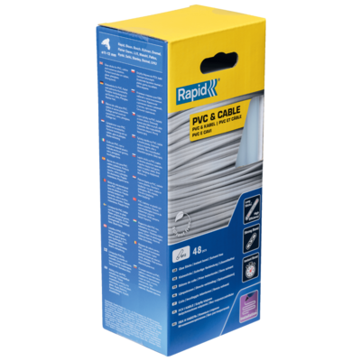 Bâtons de colle PVC & Câbles 190 mm x 48 Sticks - Boite - RAPID-ISABERG - 5001413 - Maxoutil