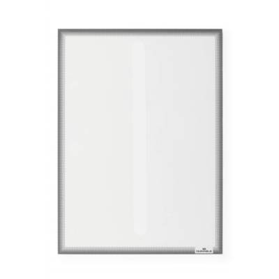 Sachet 5 Pochette d'affichage A4 Vitrostatique gris anthracite