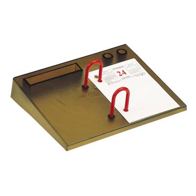 Socle pour bloc éphéméride plastique fumé