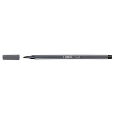 Feutre de Dessin PEN 68 pointe ogive Moyenne 1 mm Gris très foncé - STABILO