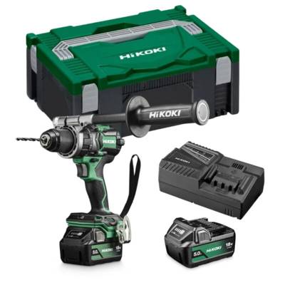 Perceuse Visseuse  140 Nm - HIKOKI - avec 2 batteries 18V 5.0Ah - chargeur - coffret plastique - DS18DCWPZ - Maxoutil