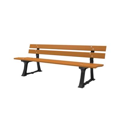 Banc d'extérieur 3 places Confort 2 piètement fonte noir