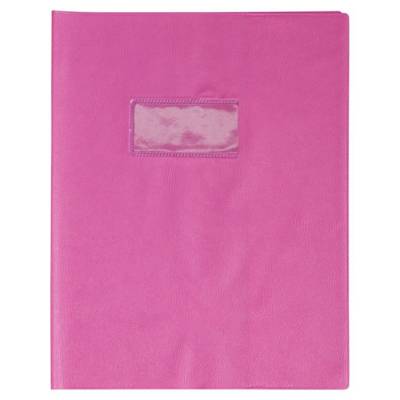 Protège-cahier 20/100ème 17x22 rose fuchsia - CLAIREFONTAINE