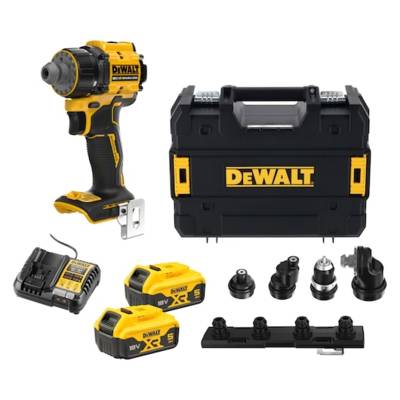 Perceuse-visseuse à têtes multiples XR 18V 5 Ah Li-Ion Brushless - DEWALT - DCD803P2T-QW