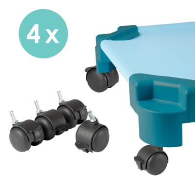 Lot de 4 roulettes pour couchette ÉVOLUTION - Mobidecor