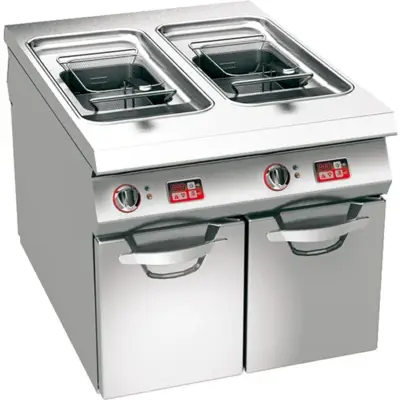 Friteuse sur meuble - 2 cuves de 9L - 1G0FR4ED-ZMR03 - Angelo Po
