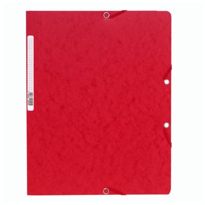 Chemise à élastiques sans Rabats carton 400g 24x32 cm Rouge