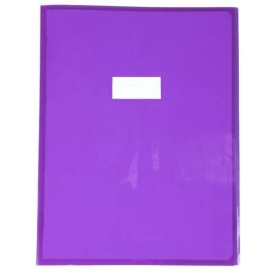 Protège-cahier Cristal Luxe 22/100ème 24x32 transparent Violet