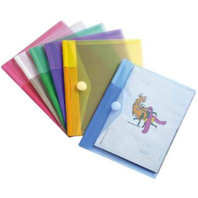 Sachet de 6 porte documents A6 TCollection en PP 20/100e Assortis