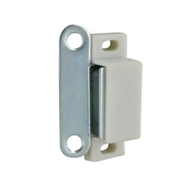 Loqueteau magnétique rectangle 6kg blanc - Gedimat - NORAIL