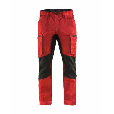 Pantalon maintenance BLAKLADER Stretch T.56 - ROUGE/NOIR - 145918455699-56 - BLAKLADER WORKWEAR