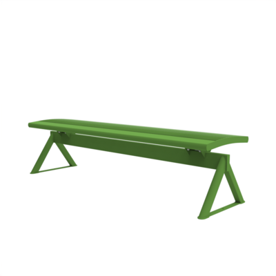 Banquette d'extérieur 3 places Tango city - pieds triangulaires