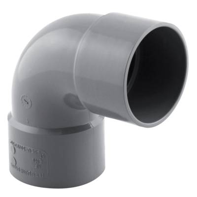 Coude PVC 87° femelle/femelle pour tube d'évacuation - Gedimat - FITT