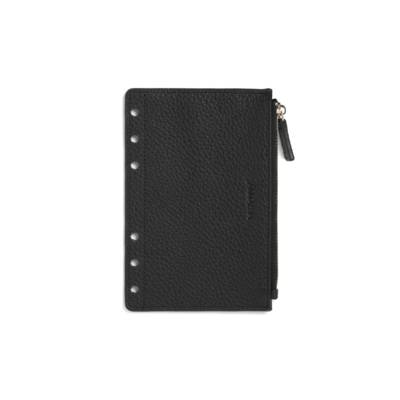 Pochette zippée en cuir