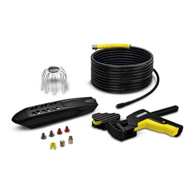 Kit KARCHER pour nettoyage canalisations/ gouttières + flexible 20m - 2.642-240.0 - KARCHER SA