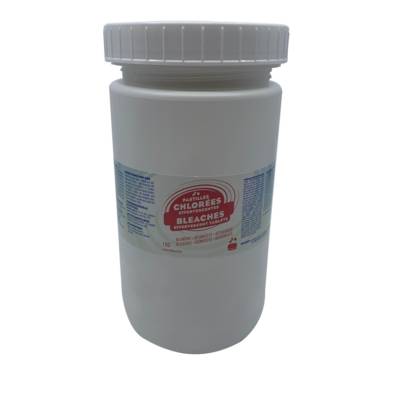 Boîte 300 Pastilles 44% Chlore Actif - 1 Kg Désinfection sols et surfaces