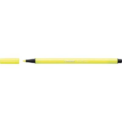 Feutre de Dessin PEN 68 Pte ogive Moyenne 1 mm Jaune fluo - STABILO