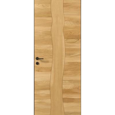 Porte seule pleine ARBRE DESIGN décor chêne naturel brossé - Gedimat - ROZIÈRE