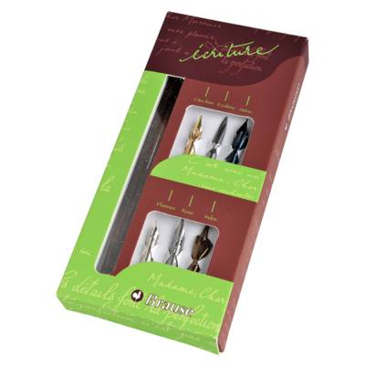 Coffret 6 plumes écriture - BRAUSE CALLIGRAPHIE