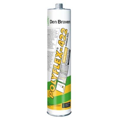 Mastic colle polyuréthane à bas module - Polyflex® 422 - cartouche - Gris - DEN BRAVEN - 31000125