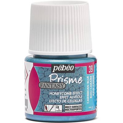Flacon 45ml Peinture Fantasy Prisme à effet alvéolé BLEU CARAIBE