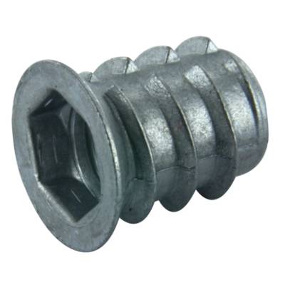 Insert à visser empreinte HC8 Ø16 mm l.18mm acier zingué - Gedimat - NORAIL