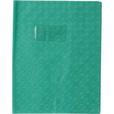 Protège-cahier Grain Losange 18/100ème 17x22 vert - CLAIREFONTAINE
