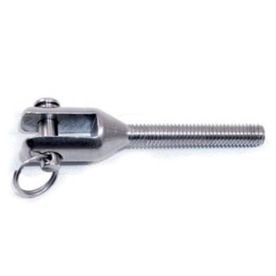 Chape filetée Design CS inox 316 INDIA - pas droite M6 - ETMT06DX