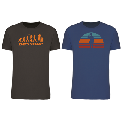 Lot de 2 t-shirt de travail BOSSEUR Evo Taupe - 12230-001 - Maxoutil