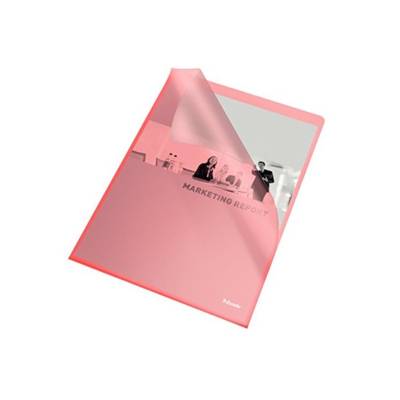 Boîte de 100 pochettes-coin Copy Safe en polypropylène 11/100e rouge