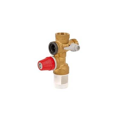 Groupe de sécurité droit sandard pour chauffe eau vertical 20/27 - Coque - Gedimat - DIPRA
