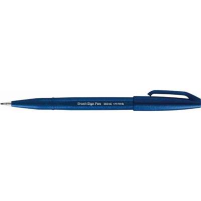 Stylo feutre Brush Sign Pen SES 15, bleu nuit - PENTEL ARTS