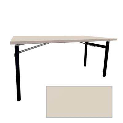 Table pliable Tambu 160x80cm beige coquille mat - intérieur - RestooTab
