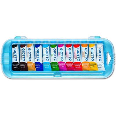 Boite rigide de 12 tubes 10ml de gouache fine assortis - OMYACOLOR