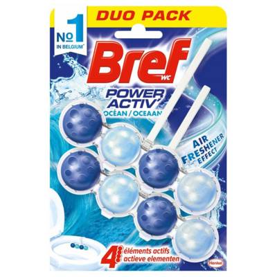 Duo Pack 2 Blocs WC 50g Power Activ' Océan – Produit Nettoyant Détartrant