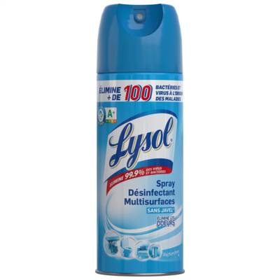 Spray Désinfectant Antibactérien Multi-Surfaces et Textiles sans Javel Parfum Frais 400ml