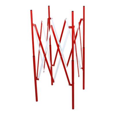 Barrière de regard extensible - Rouge/Blanc - 1,30 m x 1,15 m - NOVAP - 8000271 - Maxoutil